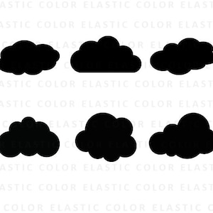 Cloud svg - cloud clipart - clouds clip art - cloud silhouette - cricut files svg, dxf, eps, png