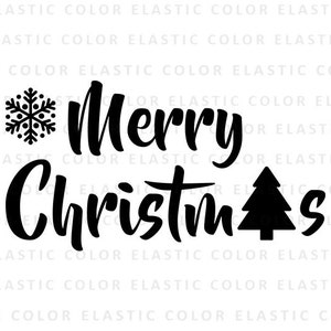 Christmas svg - merrry christmas word art print and  cut file for cameo and cricut svg, png, dxf, eps