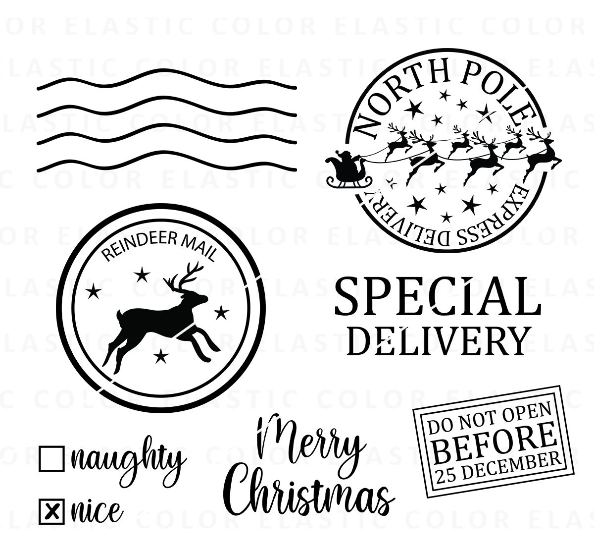 north-pole-postage-clipart