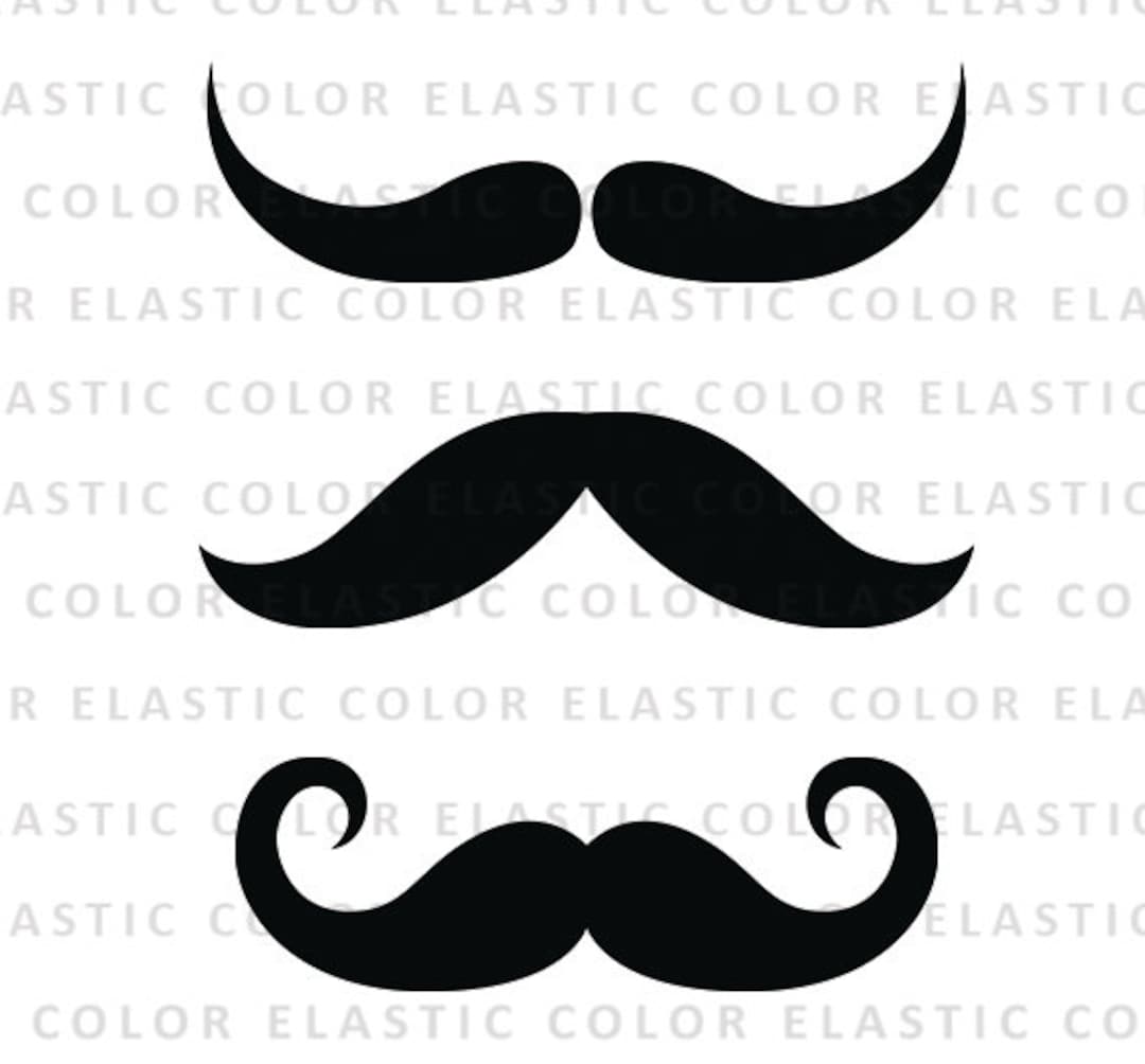 Mustache Svg File Mustache Clipart Mustache Vector Clip Art Svg, Dxf