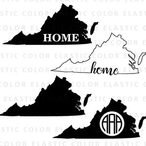 Virginia states svg  files  - virginia  clipart  digital download vector files svg, png, dxf, eps