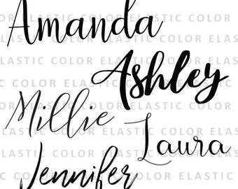 Custom name svg or any handwritten text, personalized text, custom family name design svg, png, dxf