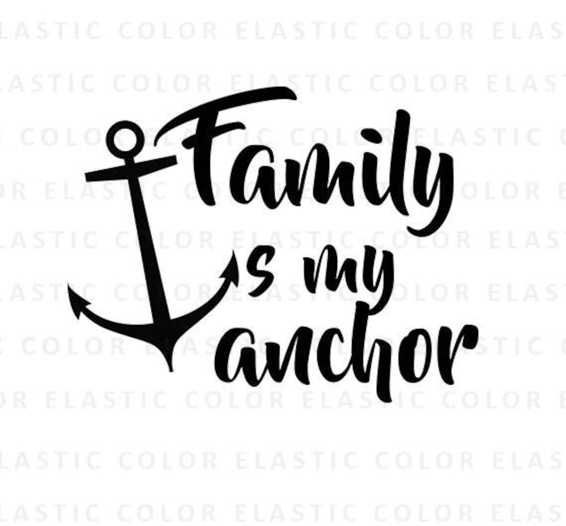 Family is My Anchor Svg Word Art Svg and Printable Family Etsy Ireland