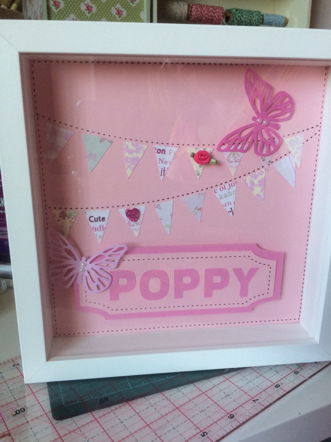 Personalised Handmade Baby Box Frame. Perfect in Nursery. Etsy UK