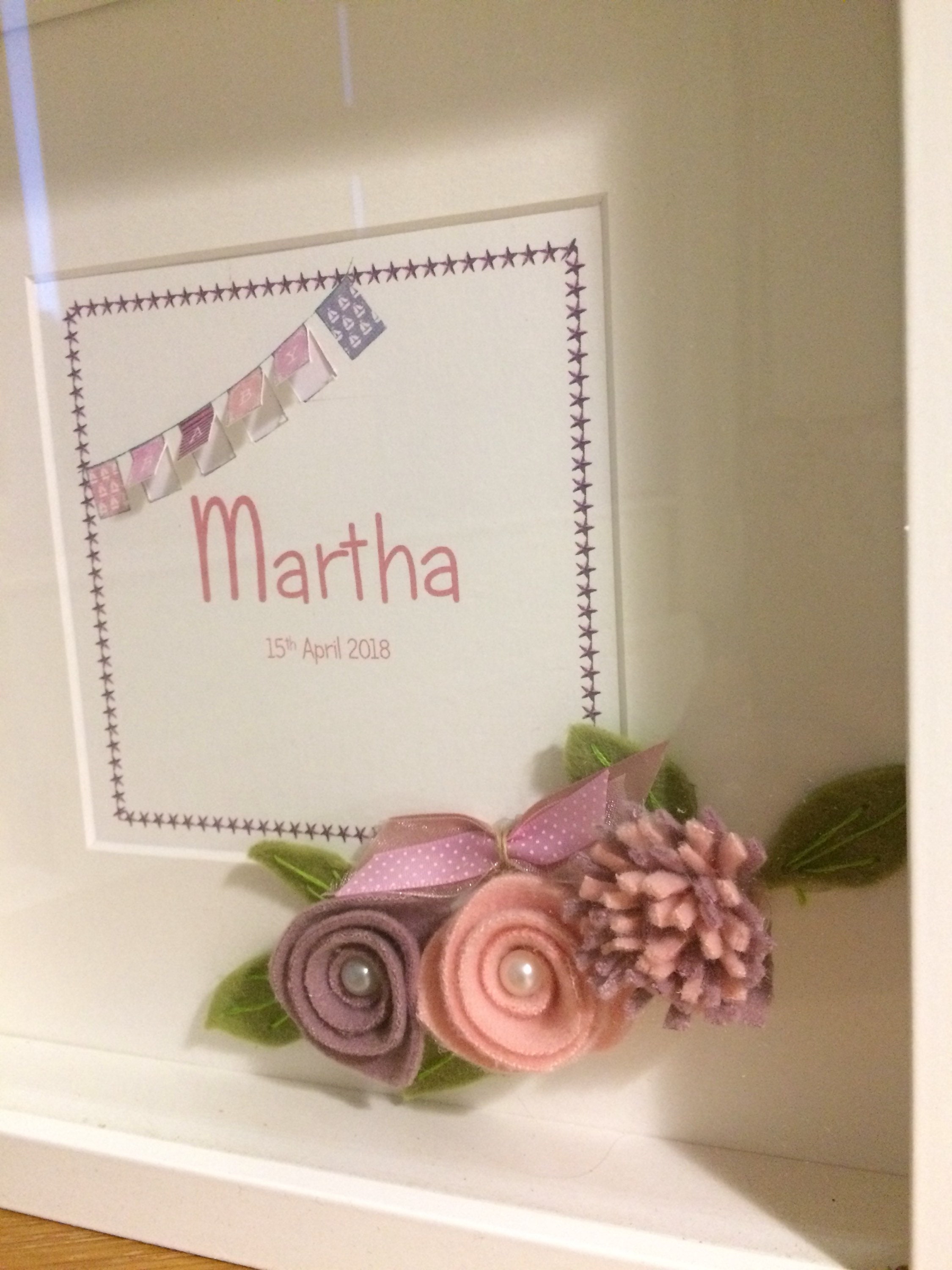 Baby box frame. Baby gift. Personalised. Birthday christening Etsy