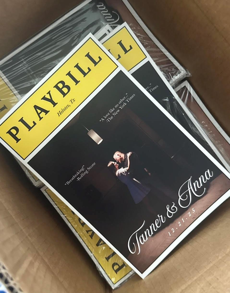 Wedding Playbill Program Template - Etsy