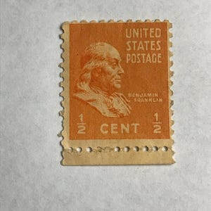 1/2 Cent US Stamp