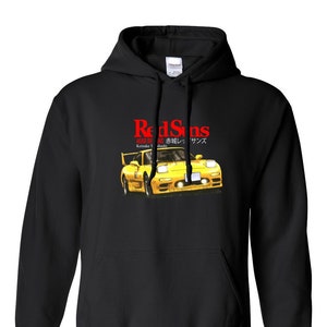 Redsuns Hoodie Hoodies Keisuke Takahashi Akagi Initial D Trueno AE86 JDM Drift Racing Pullover Hoodie vorgeschrumpft unisex fit