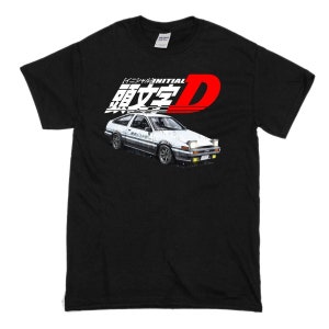 Inicial D Trueno AE86 JDM camiseta drift racing camisa camiseta camiseta manga curta 100% algodão pré-encolhido unissex ajuste