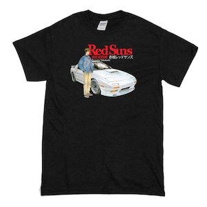 Camiseta Akagi RedSuns Ryosuke Takahashi Initial D JDM drift racing, camiseta de manga corta, 100 % algodón, preencogida, unisex