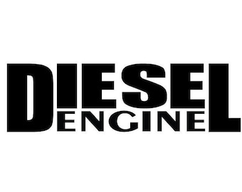 Diesel engine jdm racing performance sticker vinyl decal car window bumper