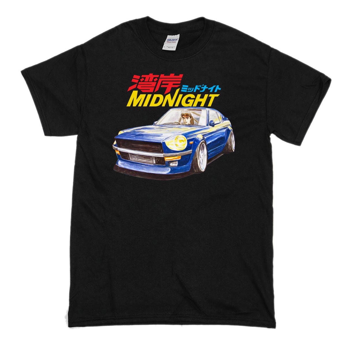 新品未使用　Night Tempo 未使用Tシャツ ワンサイズ&キーホルダー ワンガナミッドナイト Tシャツ JDM ドリフト レーシング シャツ