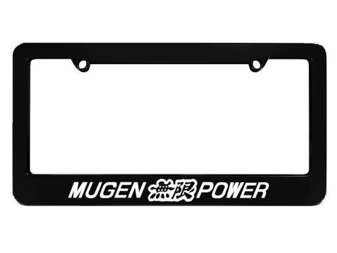 Mugen Power Black License Plate Frame Frames JDM Fits Most North