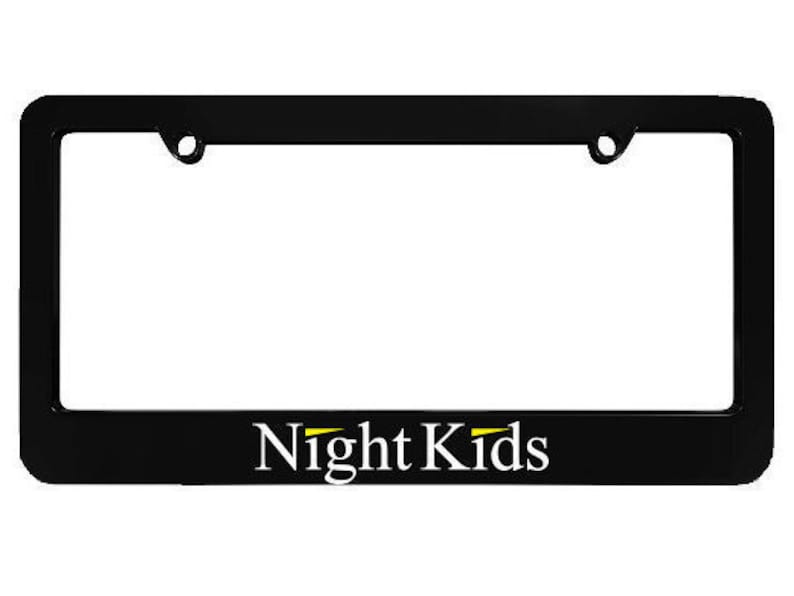 Night Kids AE86 Black License Plate Frame frames Initial D JDM  fits most North America USA and Canada car license plates 1 pc 