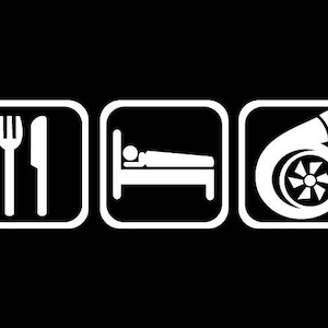 Eat Sleep Boost, JDM sticker vinyl decal, car window, doors, laptop