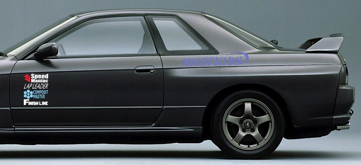 中里 R32 妙義 ナイトキッズ サイドドア デカール 頭文字d 武 GTRA 
