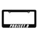 Project D AE86 Black License Plate Frame frames Initial D JDM  fits most North America USA and Canada car license plates 1 pc 