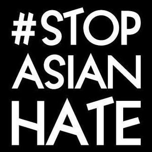 Detener el odio asiático, detener el racismo, detener AAPI etiqueta de odio pegatina vinilo calcomanía ventana del coche, ordenador portátil parachoques