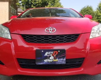 Initial D front license plates, vanity plates, Takumi Ryosuke Keisuke Redsuns Trueno AE86  fits most North America USA and Canada car 1 pc