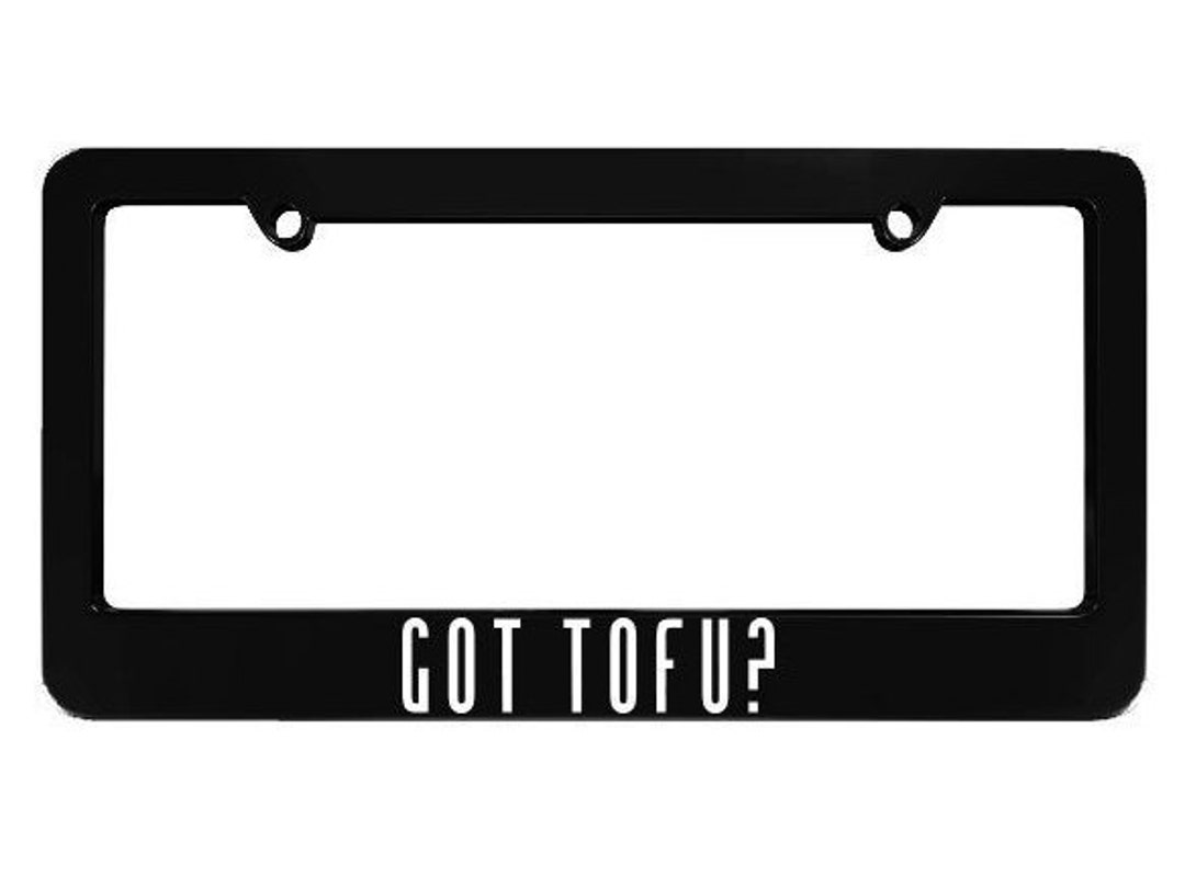 Got Tofu Fujiwara Tofu Shop AE86 Black License Plate Frame Frames