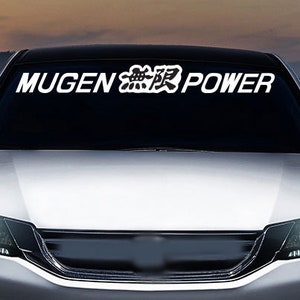 Mugen Power windshield banner JDM vinyl decal, car, trucks
