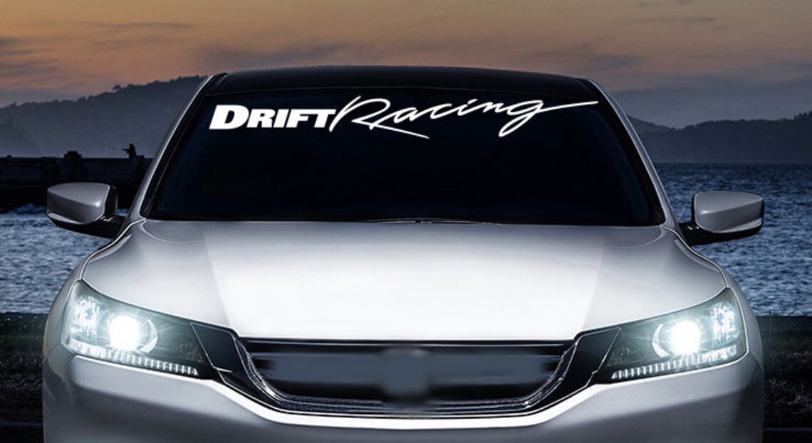 Drift Racing JDM Windshield Banner Vinyl Decal, Sticker, Car, Trucks Etsy