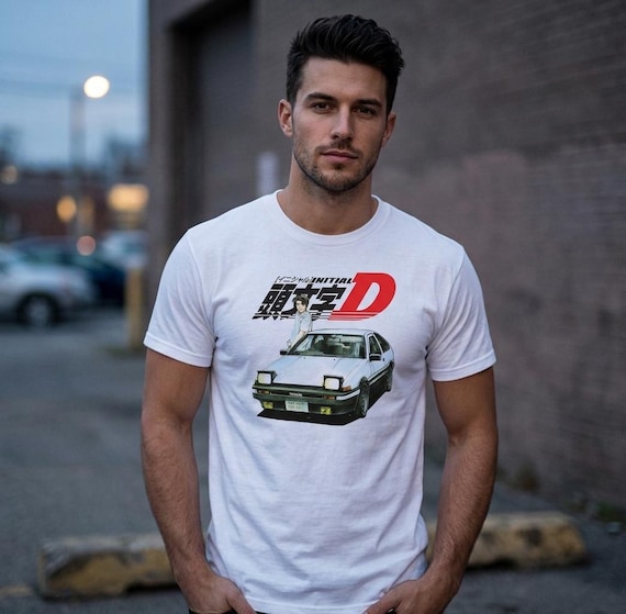 Initial D Trueno AE86 JDM Tshirt Drift Racing Shirt T Shirt Tshirt