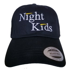 Night kids embroidered cap nightkids embroidered cap hat, initial D cap racing, myogi initial d anime, unisex fit 100% cotton