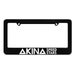 Akina Speed Stars Black License Plate Frame frames Initial D JDM  fits most North America USA and Canada car license plates 1 pc 