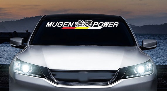 Buy Mugen Power Windshield Banner Vinyl Decal With 3 Colored Online in  India 