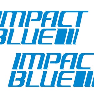 May include: Impact Blue logo with the text "Impact Blue" repeated twice in a blue, bold, sans-serif font.