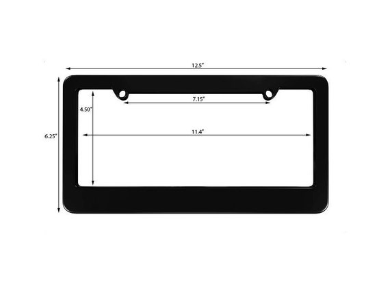 Todo Juku Black License Plate Frame Frames Initial D Todo School