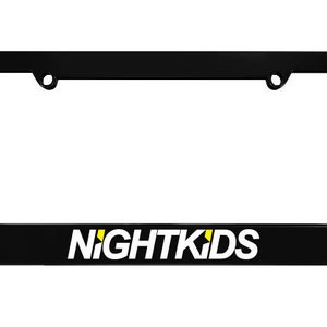 Night Kids AE86 Schwarz Nummernschild Rahmen Initial D JDM passt für die meisten Nordamerika USA und Kanada Autokennzeichen 1 Stück