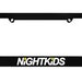 Night Kids AE86 Black License Plate Frame frames Initial D JDM  fits most North America USA and Canada car license plates 1 pc 
