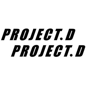 Project D Initial D decal vinyl sticker JDM  AE86 drift racing car window doors size 9&quot; x 1.5&quot; set of 2