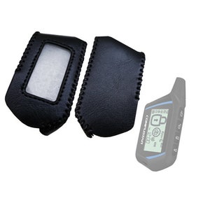 Leather case for Compustar Prime 705, remote key fob case, 2 way remote