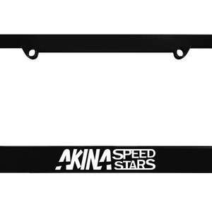 Akina Speed Stars Black License Plate Frame frames Initial D holographic option  fits most North America USA and Canada license plates 1 pc