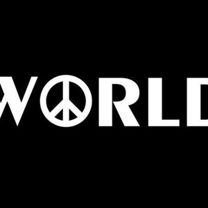 World peace sign funny humor sticker vinyl decal, car window, doors, bumper laptop