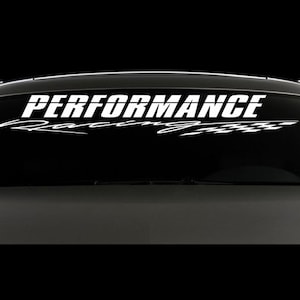 Performance Racing,  JDM windshield banner vinyl decal, sticker, car, trucks
