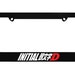 Initial D AE86 Black License Plate Frame frames racing JDM fits most North America USA and Canada car license plates 1 pc 
