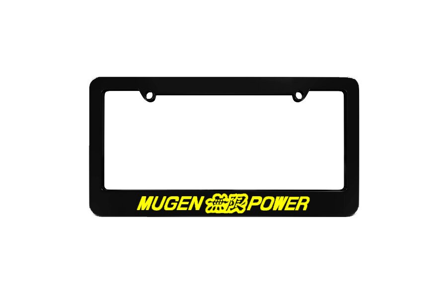 Mugen Power Black License Plate Frame Frames JDM Fits Most North