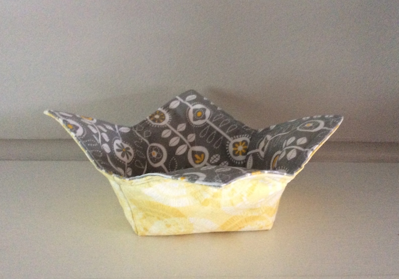 Reversible Premium Cotton Microwave Bowl HoldersCozies No More Burnt Cold Fingers Protect Non-Stick Pans BabsFabs
