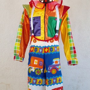 Happy Clown Stilt Costume