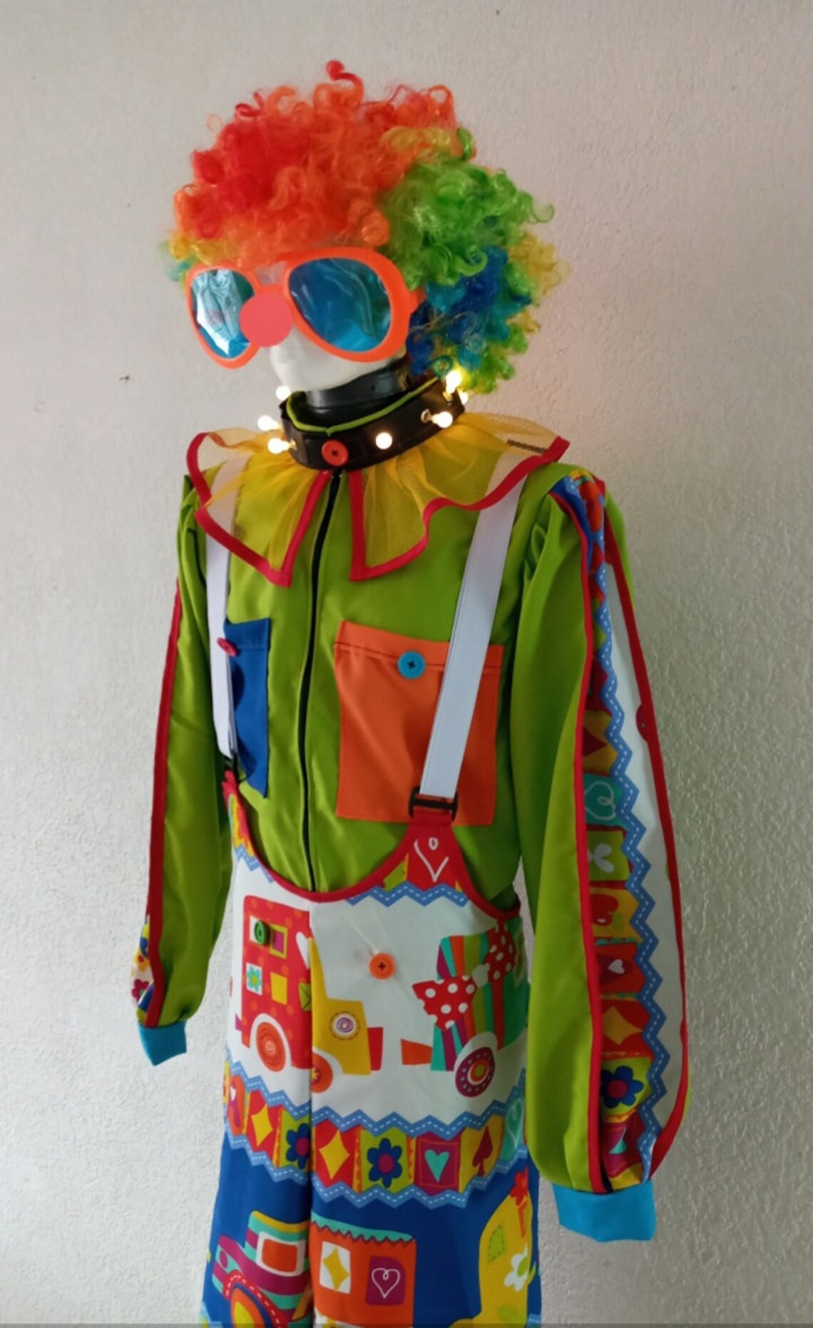 Happy Clown Stilt Costume Etsy