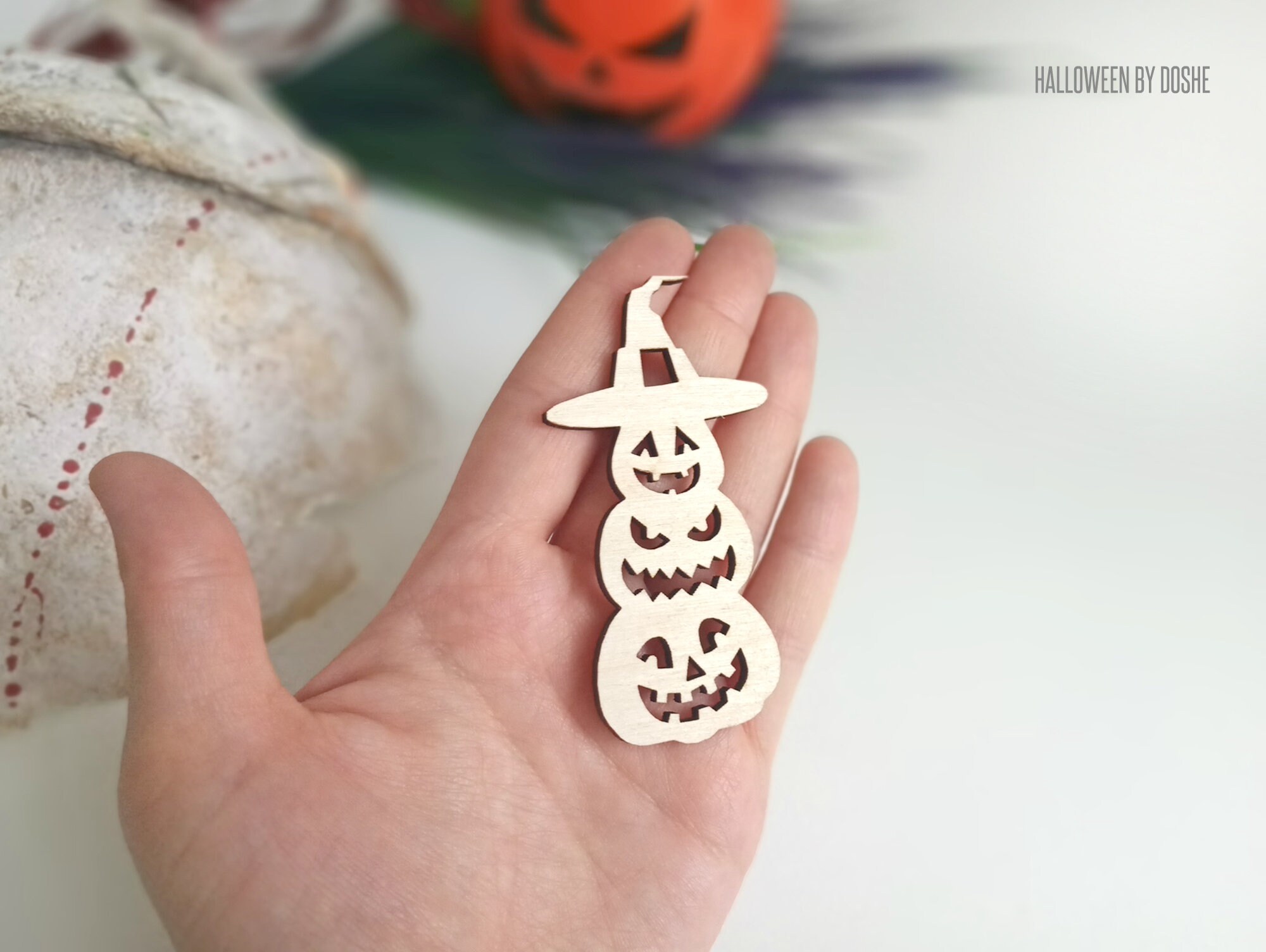 Láser de corte de Halloween De Calabaza Adornos Mdf Craft 40,50,60,80.100 mm Láser de corte de Halloween De Calabaza Adornos Mdf Craft 40,50,60,80.100 mm