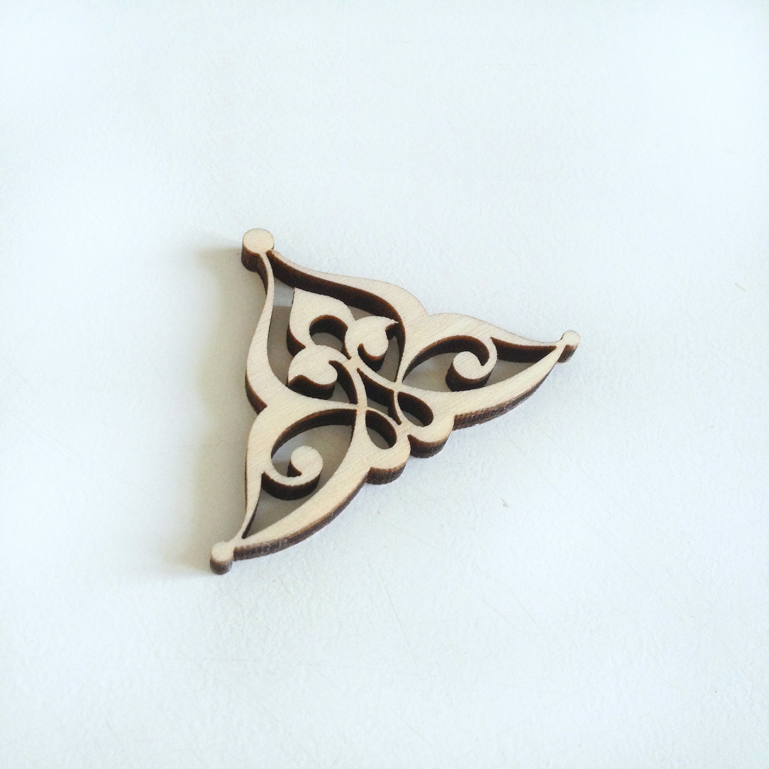 Laser cut wood Floral ornaments Wood crafts Craft Etsy