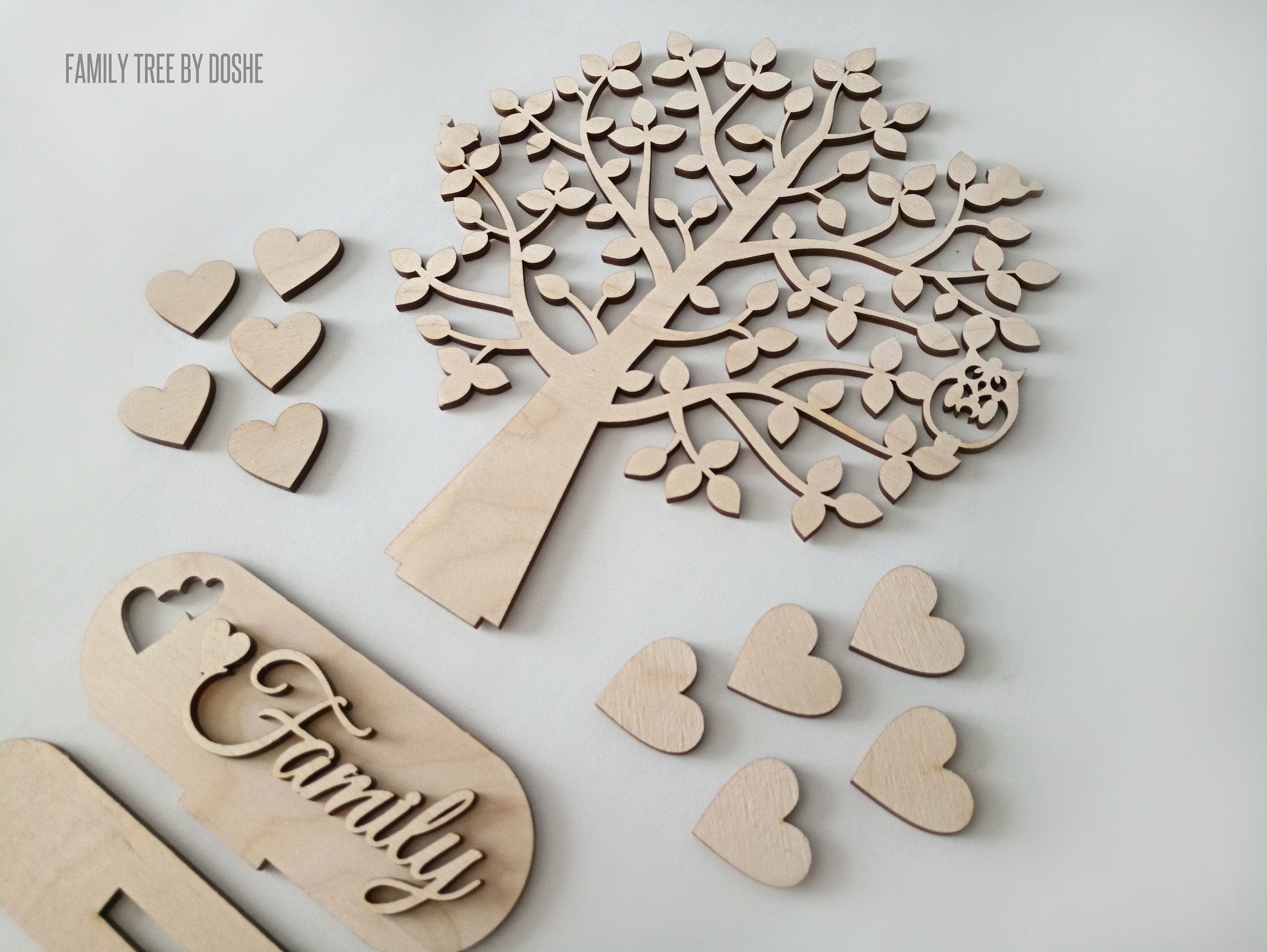 Adorable Wooden FAMILY TREE Personalized Family gift Etsy