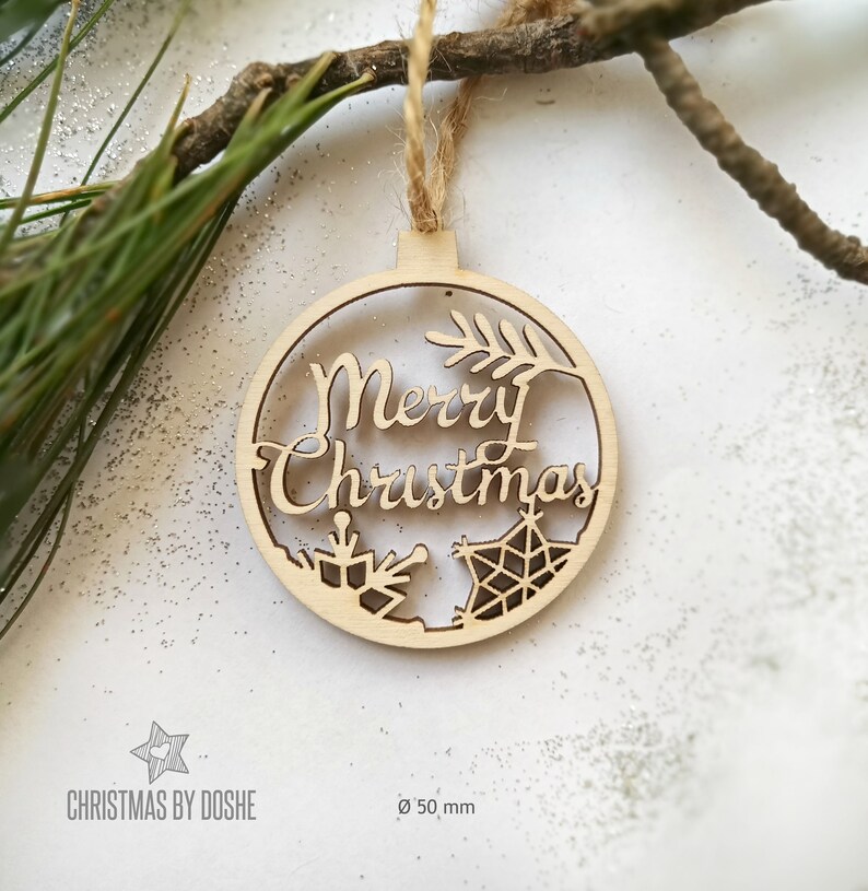 CHRISTMAS ORNAMENTS Ready to paint Laser cut wood decor Etsy