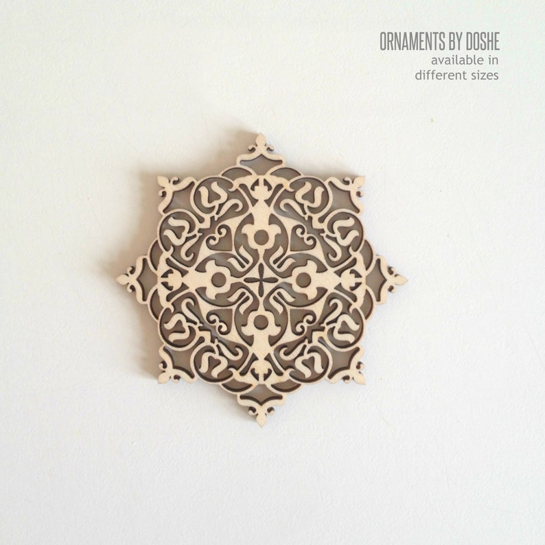 LASER CUT WOOD Ready to Paint Filigree Ornaments Cutouts Etsy