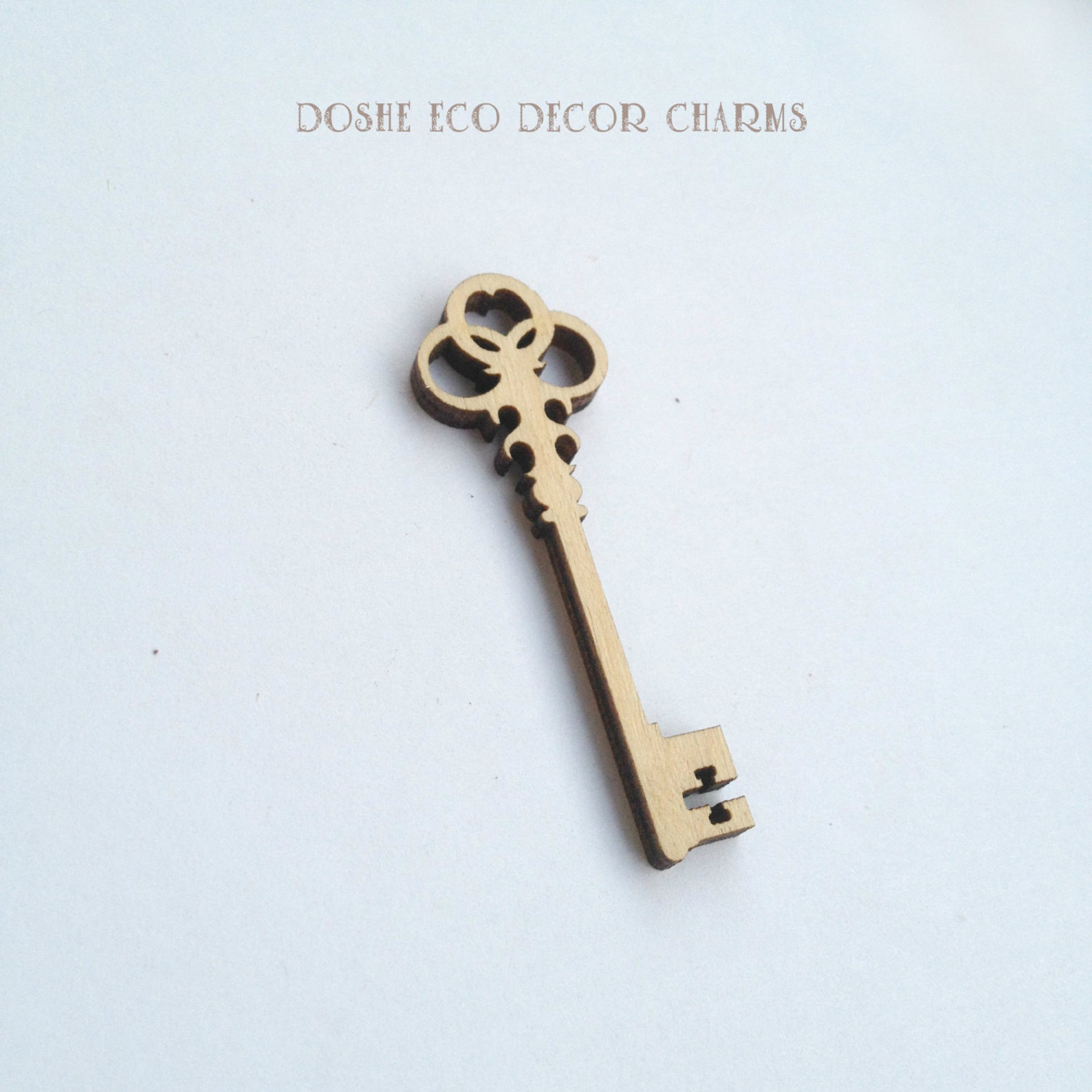 Laser cut KEY wood shape / Wood key / Laser cut wood / Wood Etsy